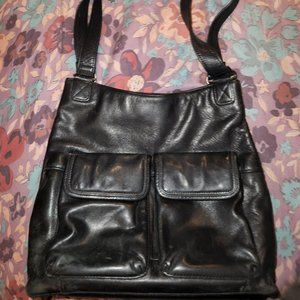 Leather tote